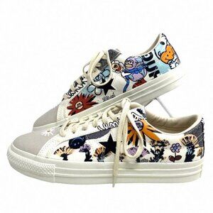 Converse One Star Ox Sneaker Low Top Men Size Canvas 172933C Casual Flower Egret
